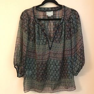 Clearance  Maeve Anthropologie Sheer Blouse